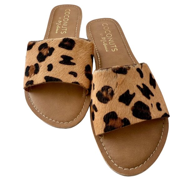 Coconuts by Matisse Leopard Sandals, 8 - Picture 1 of 7